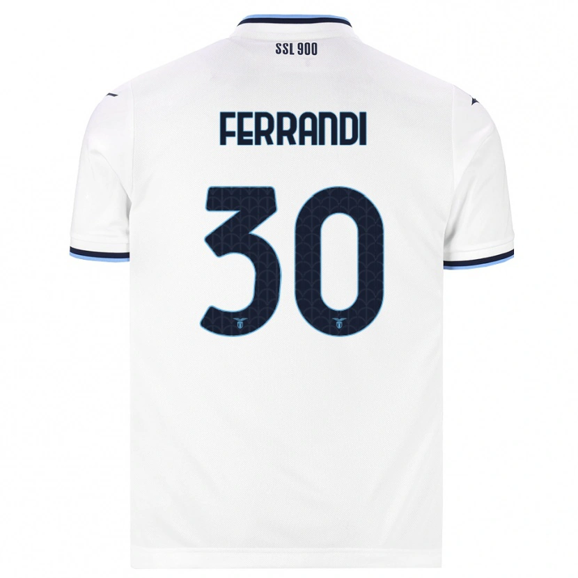 Danxen Mujer Camiseta Giulia Ferrandi #30 Blanco Azul Marino 2ª Equipación 2026/27 La Camisa México