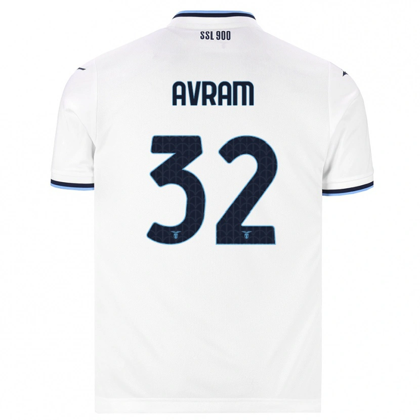 Danxen Mujer Camiseta Raul Avram #32 Blanco Azul Marino 2ª Equipación 2026/27 La Camisa México