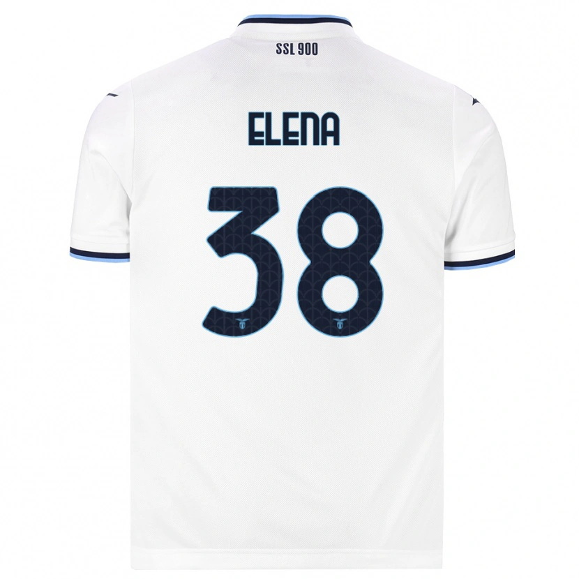 Danxen Mujer Camiseta Michele Elena #38 Blanco Azul Marino 2ª Equipación 2026/27 La Camisa México
