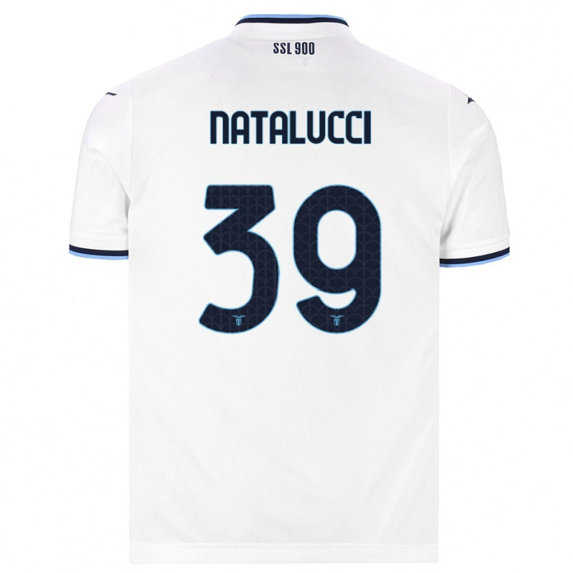 Danxen Mujer Camiseta Serena Natalucci #39 Blanco Azul Marino 2ª Equipación 2026/27 La Camisa México