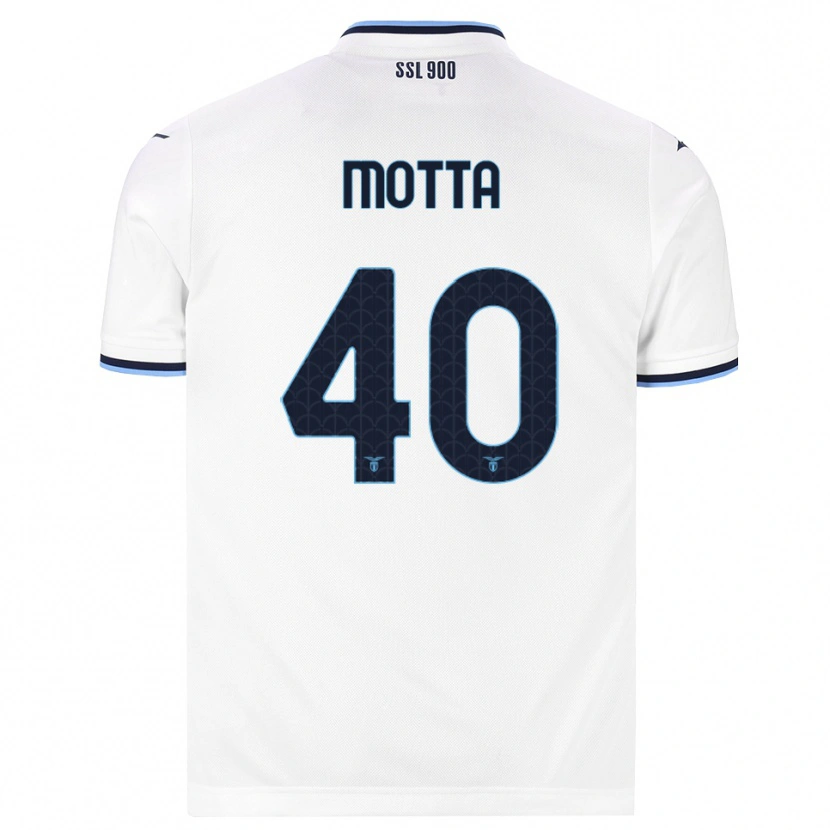 Danxen Mujer Camiseta Edoardo Motta #40 Blanco Azul Marino 2ª Equipación 2026/27 La Camisa México