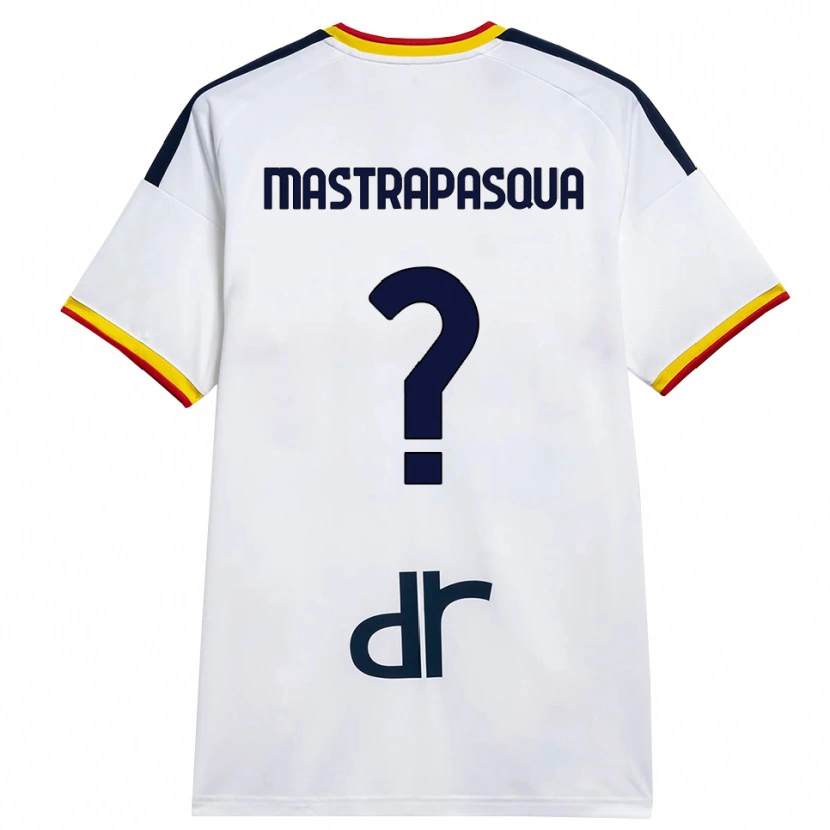 Danxen Mujer Camiseta Tommaso Mastrapasqua #0 Blanco Amarillo Rojo 2ª Equipación 2026/27 La Camisa México