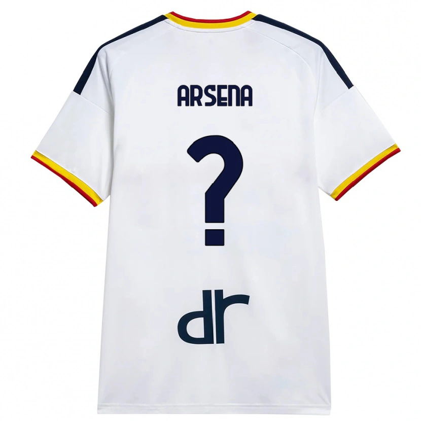 Danxen Mujer Camiseta Marco Arsena #0 Blanco Amarillo Rojo 2ª Equipación 2026/27 La Camisa México