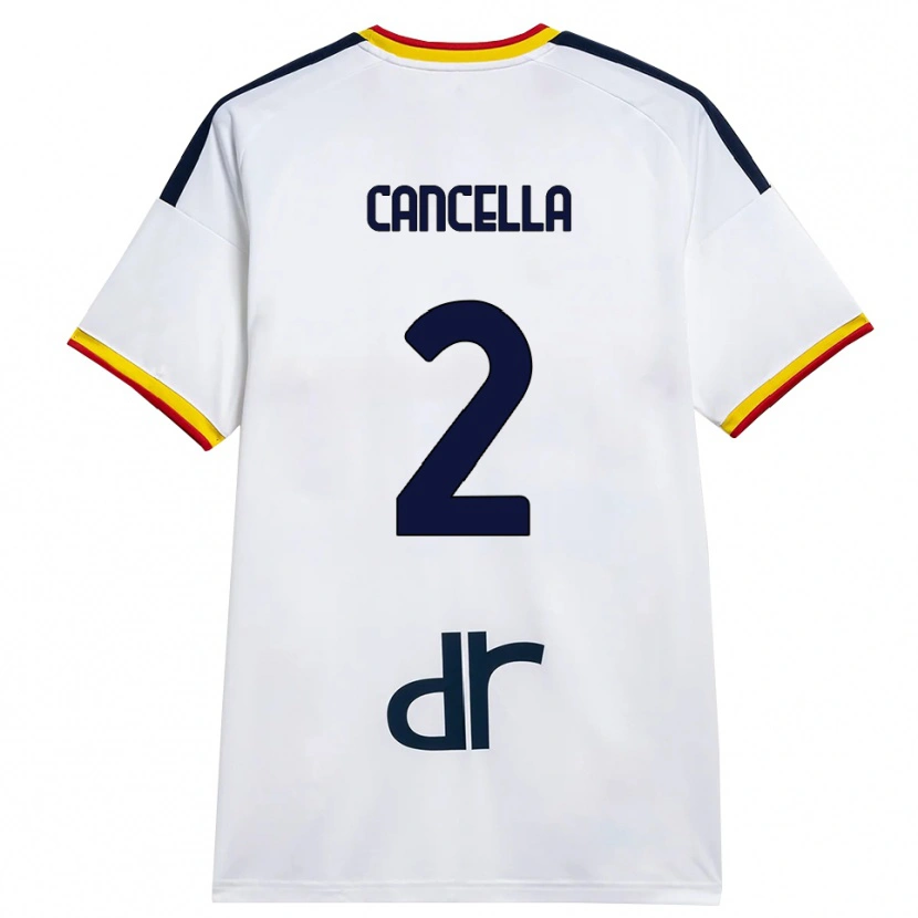 Danxen Mujer Camiseta Daniel Cancella #2 Blanco Amarillo Rojo 2ª Equipación 2026/27 La Camisa México