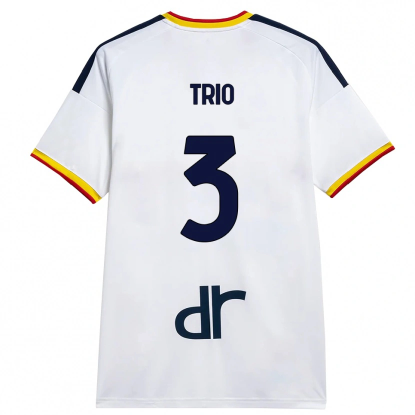 Danxen Mujer Camiseta Stefano Trio #3 Blanco Amarillo Rojo 2ª Equipación 2026/27 La Camisa México
