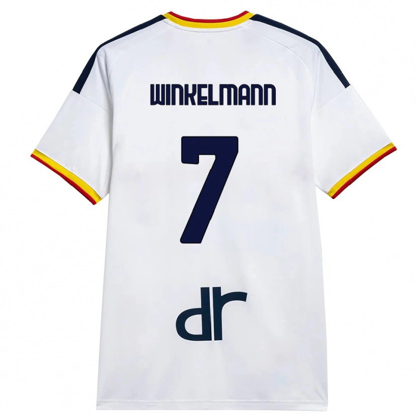 Danxen Mujer Camiseta Till Winkelmann #7 Blanco Amarillo Rojo 2ª Equipación 2026/27 La Camisa México