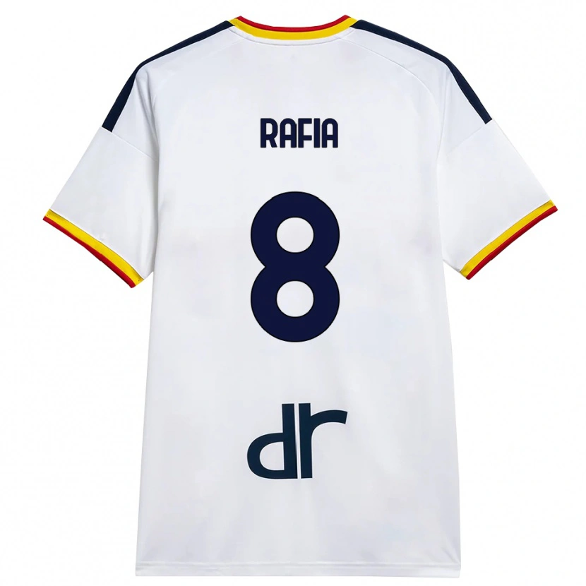 Danxen Mujer Camiseta Hamza Rafia #8 Blanco Amarillo Rojo 2ª Equipación 2026/27 La Camisa México