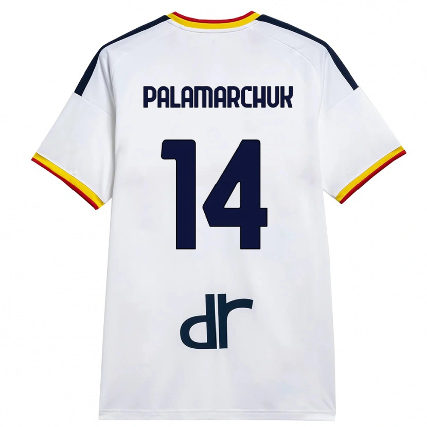 Danxen Mujer Camiseta Cristiano Palamarchuk #14 Blanco Amarillo Rojo 2ª Equipación 2026/27 La Camisa México