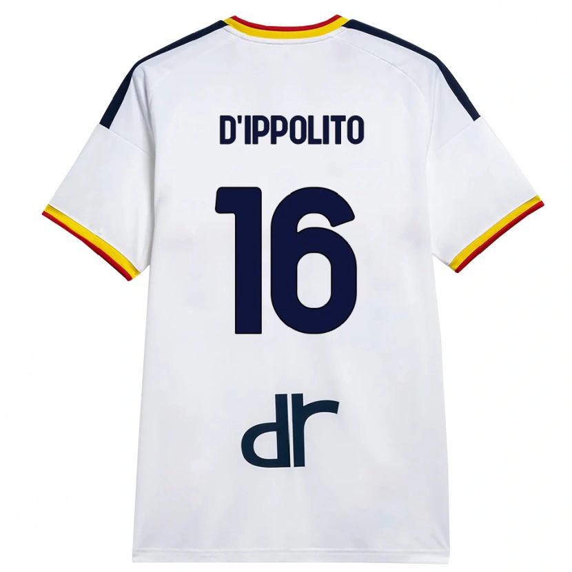 Danxen Mujer Camiseta Nicola D'ippolito #16 Blanco Amarillo Rojo 2ª Equipación 2026/27 La Camisa México