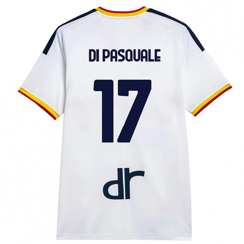 Danxen Mujer Camiseta Alessandro Di Pasquale #17 Blanco Amarillo Rojo 2ª Equipación 2026/27 La Camisa México