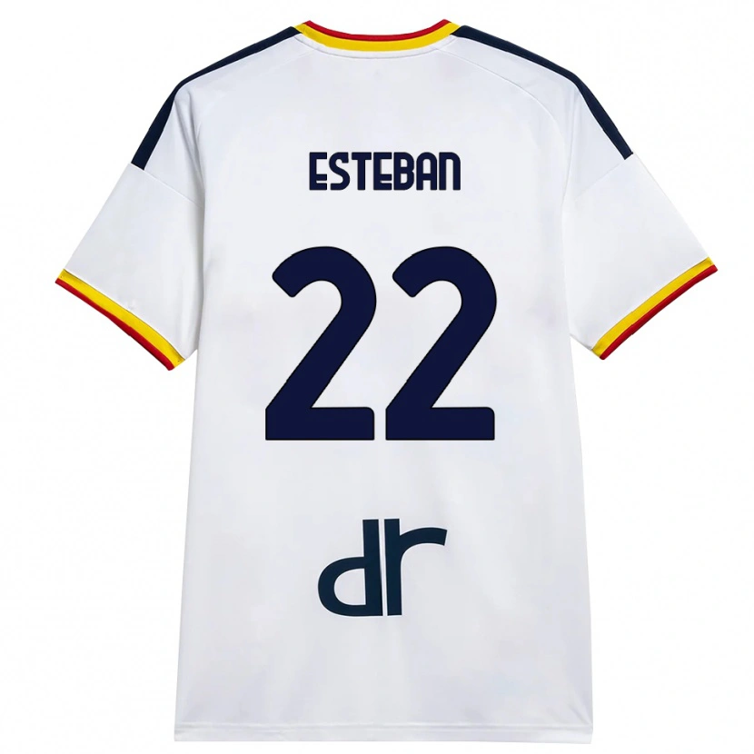 Danxen Mujer Camiseta Paco Esteban #22 Blanco Amarillo Rojo 2ª Equipación 2026/27 La Camisa México