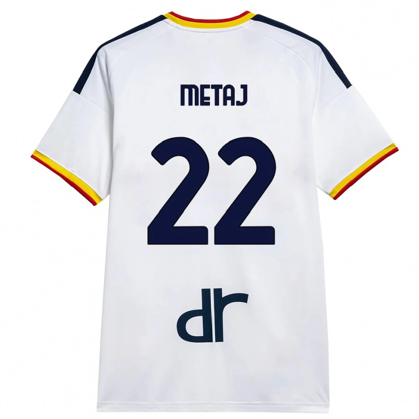 Danxen Mujer Camiseta Dejvi Metaj #22 Blanco Amarillo Rojo 2ª Equipación 2026/27 La Camisa México