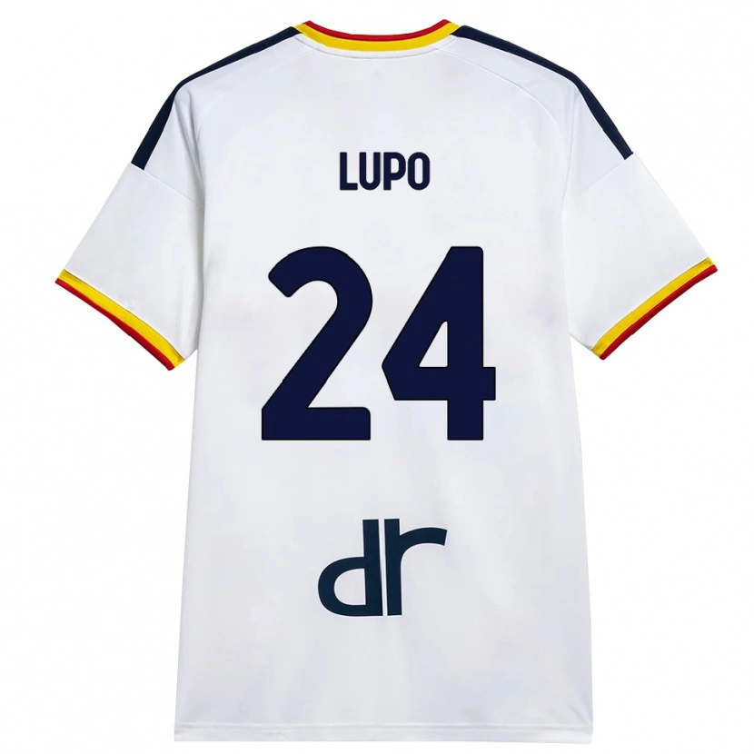 Danxen Mujer Camiseta Christian Lupo #24 Blanco Amarillo Rojo 2ª Equipación 2026/27 La Camisa México