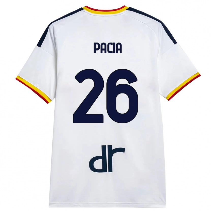 Danxen Mujer Camiseta Fabiano Pacia #26 Blanco Amarillo Rojo 2ª Equipación 2026/27 La Camisa México