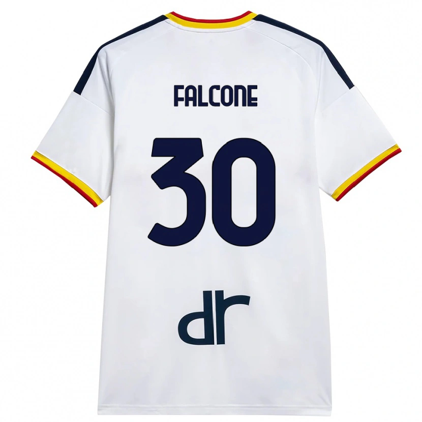Danxen Mujer Camiseta Wladimiro Falcone #30 Blanco Amarillo Rojo 2ª Equipación 2026/27 La Camisa México