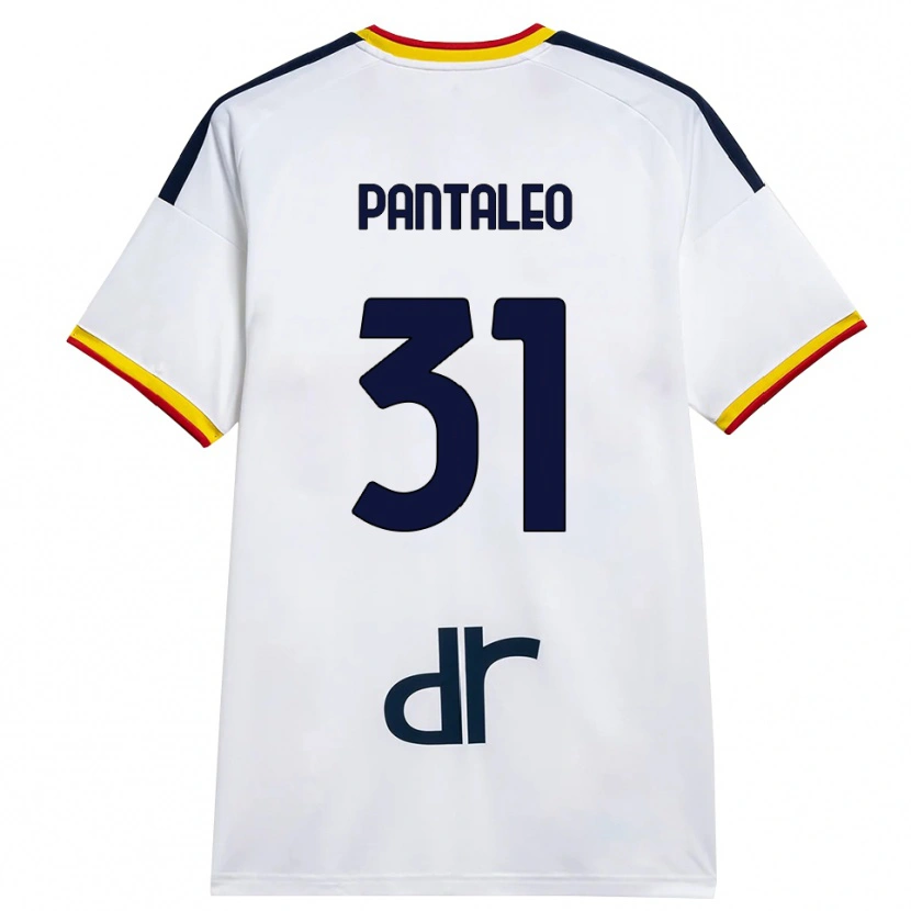 Danxen Mujer Camiseta Dario Pantaleo #31 Blanco Amarillo Rojo 2ª Equipación 2026/27 La Camisa México