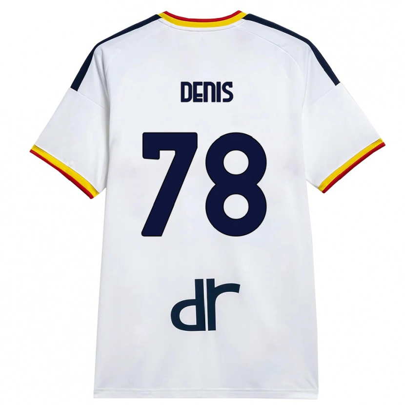 Danxen Mujer Camiseta Max Denis #78 Blanco Amarillo Rojo 2ª Equipación 2026/27 La Camisa México