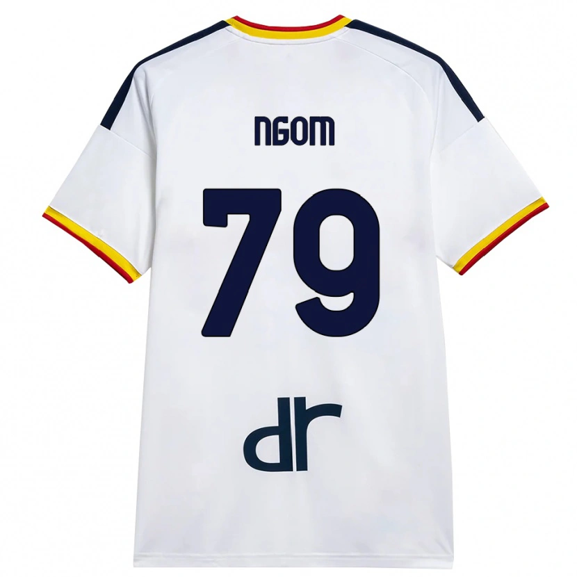 Danxen Mujer Camiseta Oumar Ngom #79 Blanco Amarillo Rojo 2ª Equipación 2026/27 La Camisa México