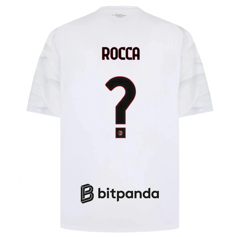 Danxen Mujer Camiseta Ludovico Rocca #0 Blanco Rojo Negro 2ª Equipación 2026/27 La Camisa México