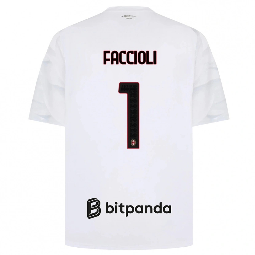Danxen Mujer Camiseta Pietro Faccioli #1 Blanco Rojo Negro 2ª Equipación 2026/27 La Camisa México