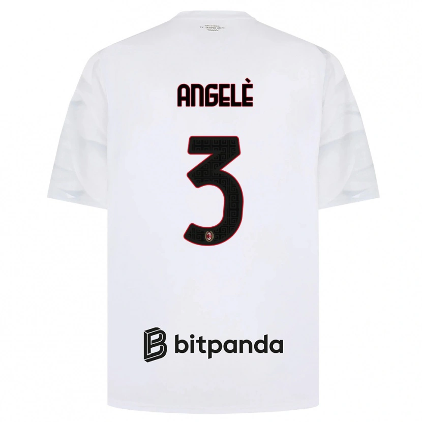 Danxen Mujer Camiseta Gregorio Angelè #3 Blanco Rojo Negro 2ª Equipación 2026/27 La Camisa México