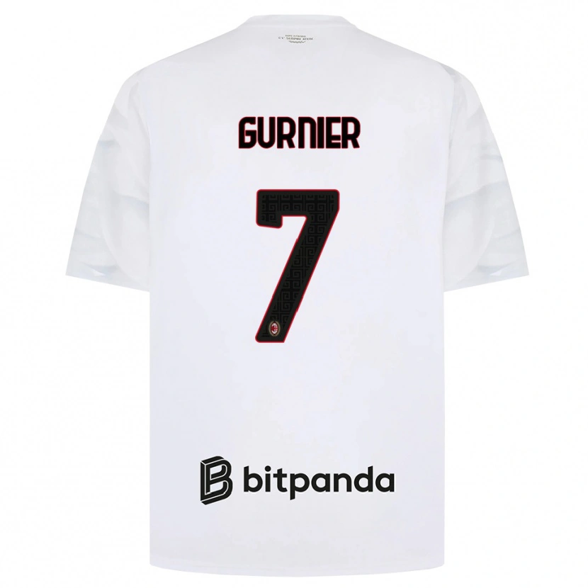 Danxen Mujer Camiseta Aurelien Guernier #7 Blanco Rojo Negro 2ª Equipación 2026/27 La Camisa México