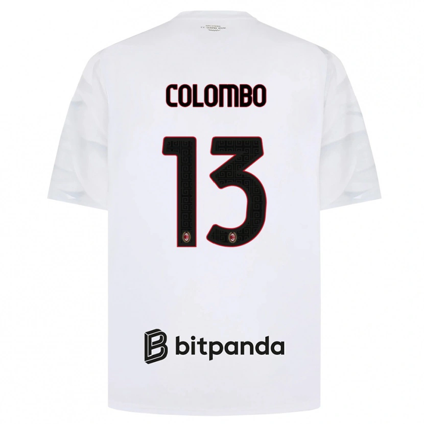 Danxen Mujer Camiseta Federico Colombo #13 Blanco Rojo Negro 2ª Equipación 2026/27 La Camisa México