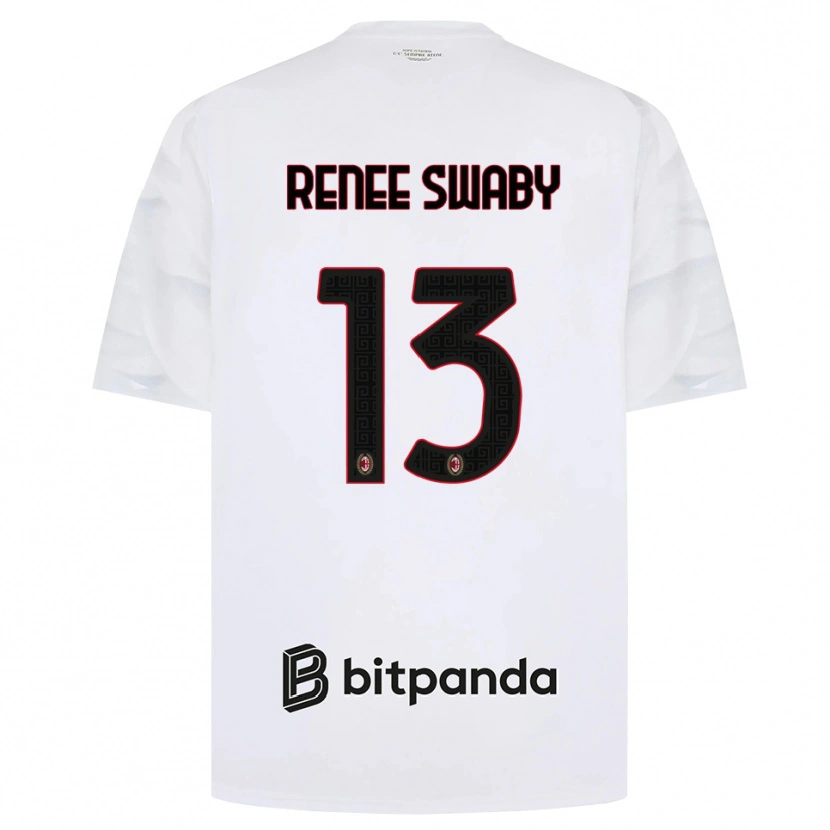 Danxen Mujer Camiseta Allyson Renee Swaby #13 Blanco Rojo Negro 2ª Equipación 2026/27 La Camisa México