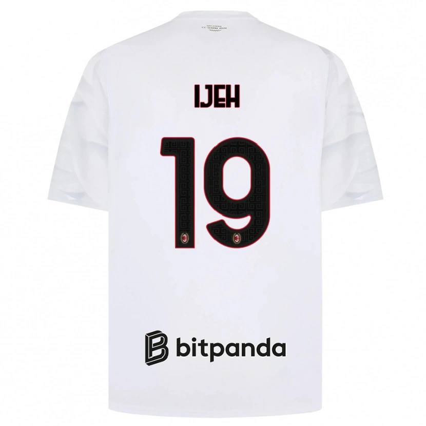 Danxen Mujer Camiseta Evelyn Ijeh #19 Blanco Rojo Negro 2ª Equipación 2026/27 La Camisa México
