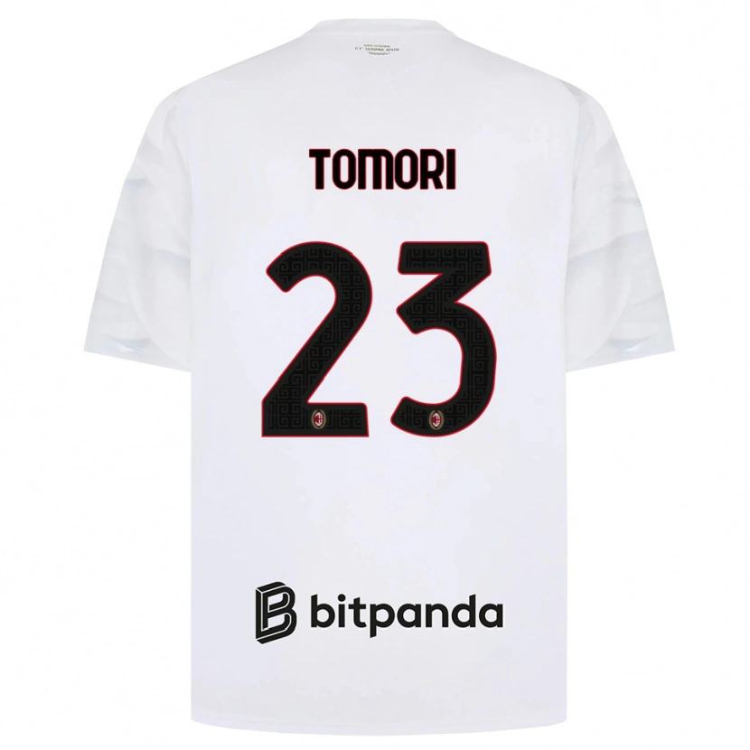 Danxen Mujer Camiseta Fikayo Tomori #23 Blanco Rojo Negro 2ª Equipación 2026/27 La Camisa México