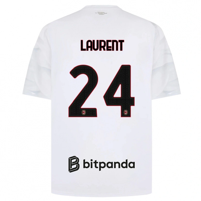 Danxen Mujer Camiseta Emelyne Ann-Emmanuelle Laurent #24 Blanco Rojo Negro 2ª Equipación 2026/27 La Camisa México