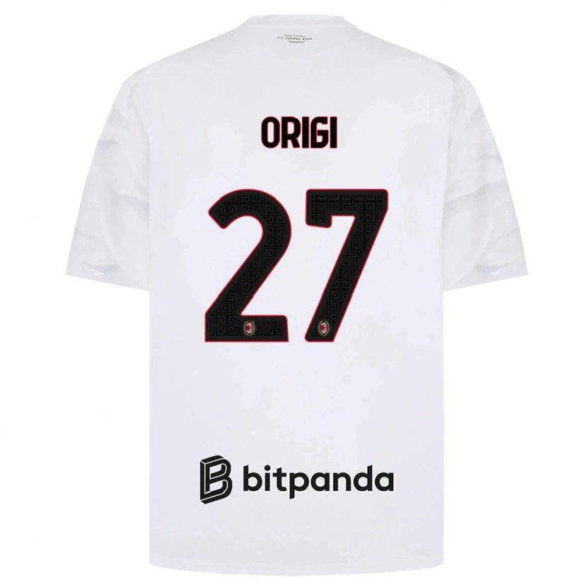 Danxen Mujer Camiseta Divock Origi #27 Blanco Rojo Negro 2ª Equipación 2026/27 La Camisa México