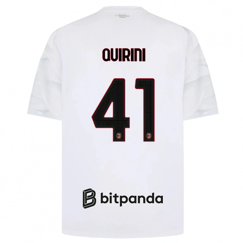 Danxen Mujer Camiseta Ettore Quirini #41 Blanco Rojo Negro 2ª Equipación 2026/27 La Camisa México