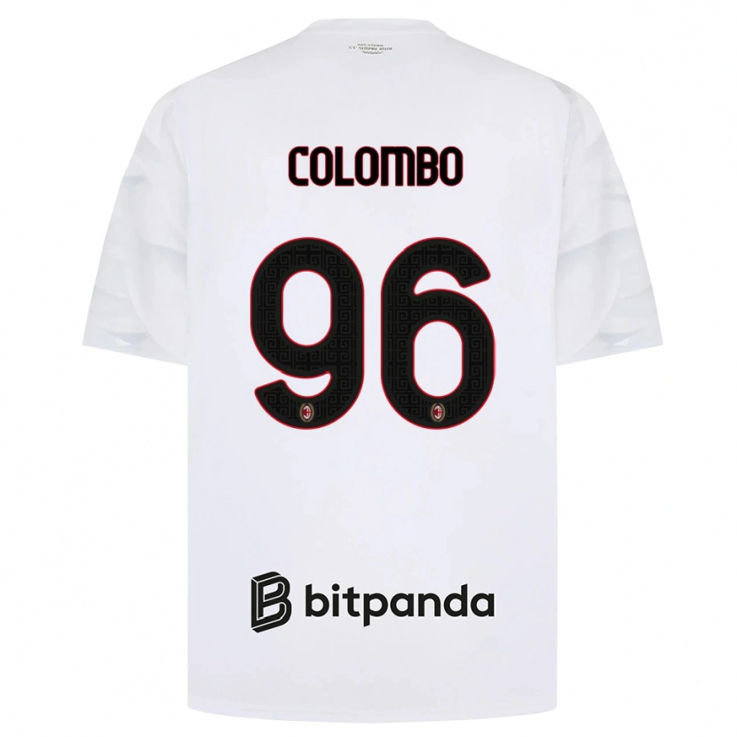 Danxen Mujer Camiseta Leonardo Colombo #96 Blanco Rojo Negro 2ª Equipación 2026/27 La Camisa México