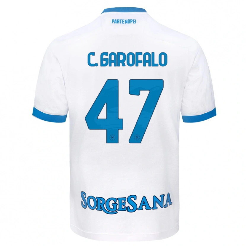 Danxen Mujer Camiseta Christian Garofalo #47 Blanco Azul Cielo 2ª Equipación 2026/27 La Camisa México