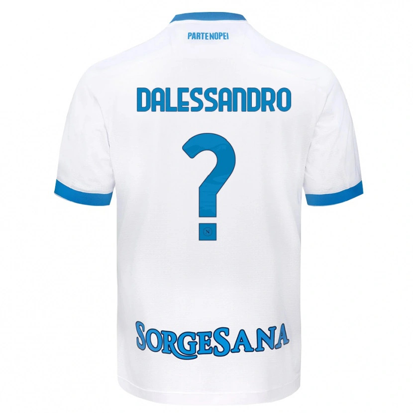 Danxen Mujer Camiseta Nicola Dalessandro #0 Blanco Azul Cielo 2ª Equipación 2026/27 La Camisa México
