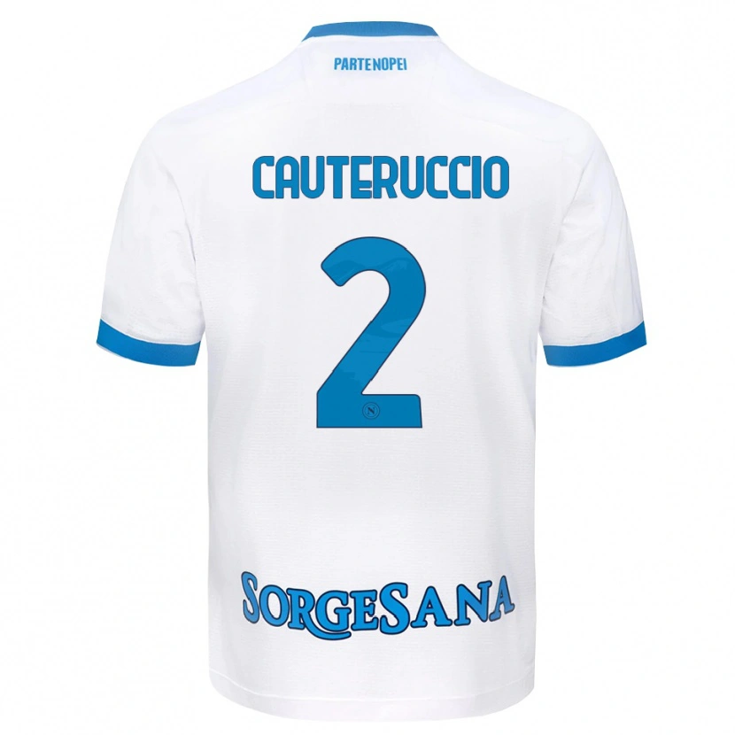 Danxen Mujer Camiseta Walter Cauteruccio #2 Blanco Azul Cielo 2ª Equipación 2026/27 La Camisa México