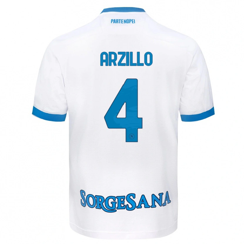 Danxen Mujer Camiseta Antonino Arzillo #4 Blanco Azul Cielo 2ª Equipación 2026/27 La Camisa México