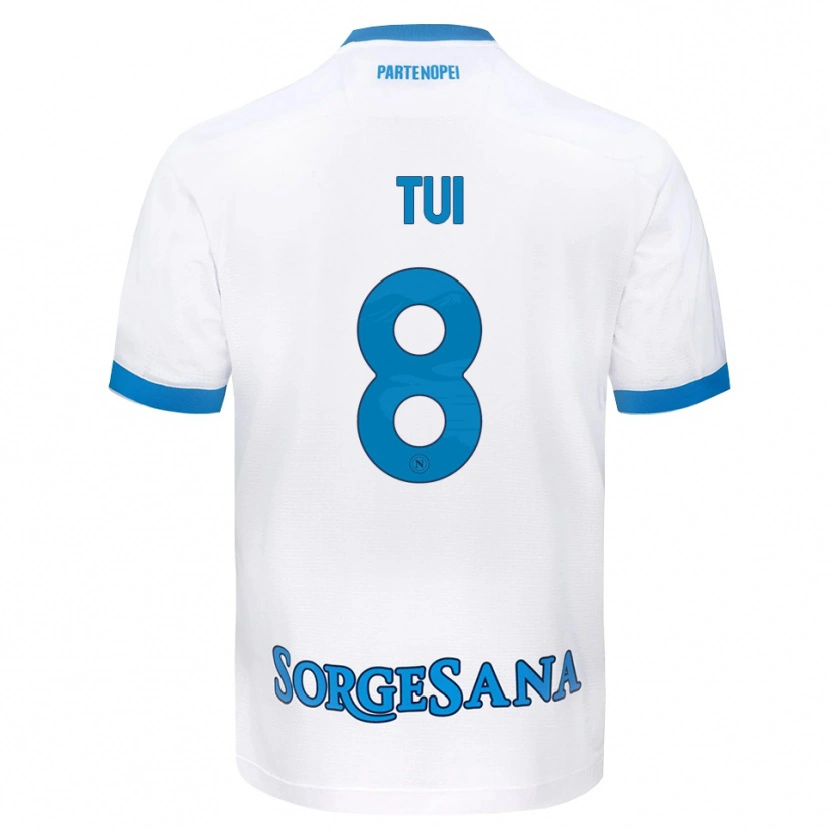 Danxen Mujer Camiseta Sara Tui #8 Blanco Azul Cielo 2ª Equipación 2026/27 La Camisa México