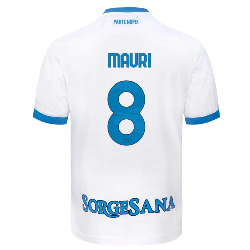 Danxen Mujer Camiseta Claudia Mauri #8 Blanco Azul Cielo 2ª Equipación 2026/27 La Camisa México