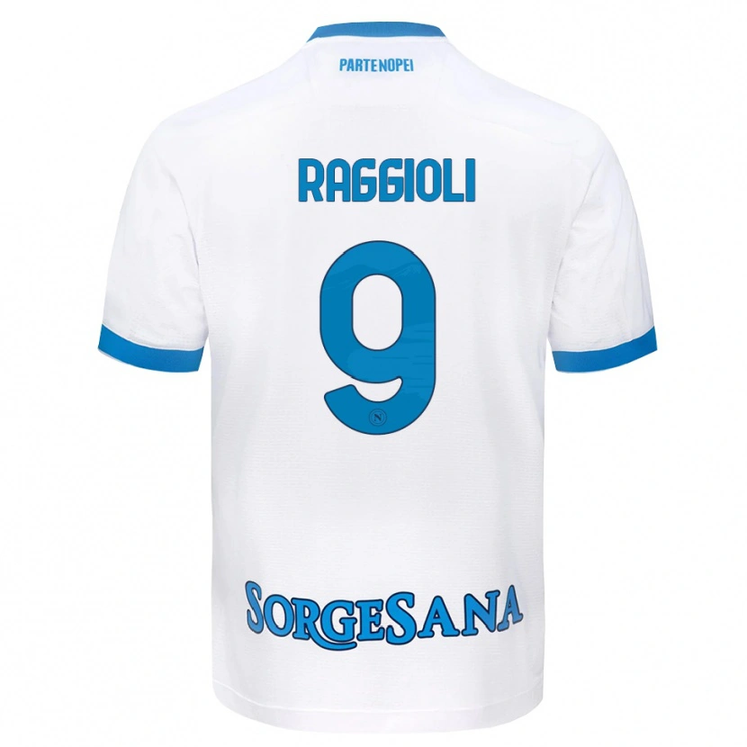 Danxen Mujer Camiseta Christian Raggioli #9 Blanco Azul Cielo 2ª Equipación 2026/27 La Camisa México