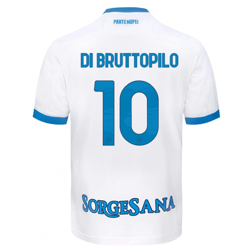 Danxen Mujer Camiseta Giuseppe Ambrosino Di Bruttopilo #10 Blanco Azul Cielo 2ª Equipación 2026/27 La Camisa México