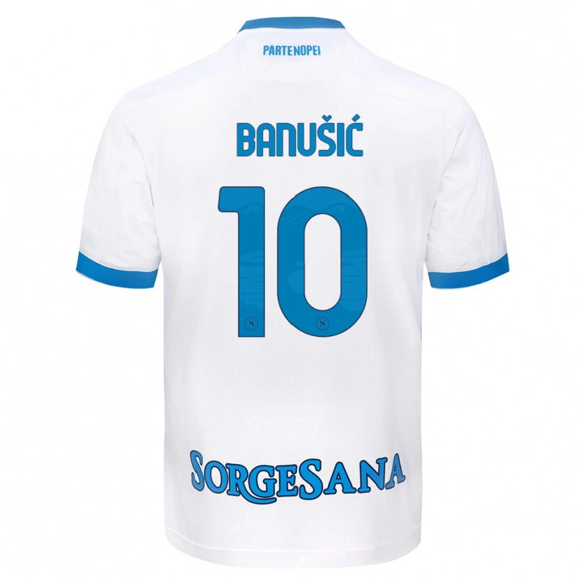 Danxen Mujer Camiseta Marija Maredinho Banušić #10 Blanco Azul Cielo 2ª Equipación 2026/27 La Camisa México