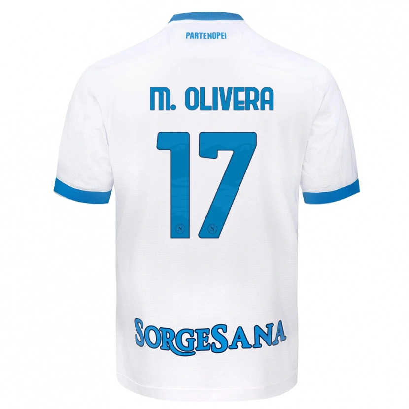 Danxen Mujer Camiseta Mathías Olivera #17 Blanco Azul Cielo 2ª Equipación 2026/27 La Camisa México