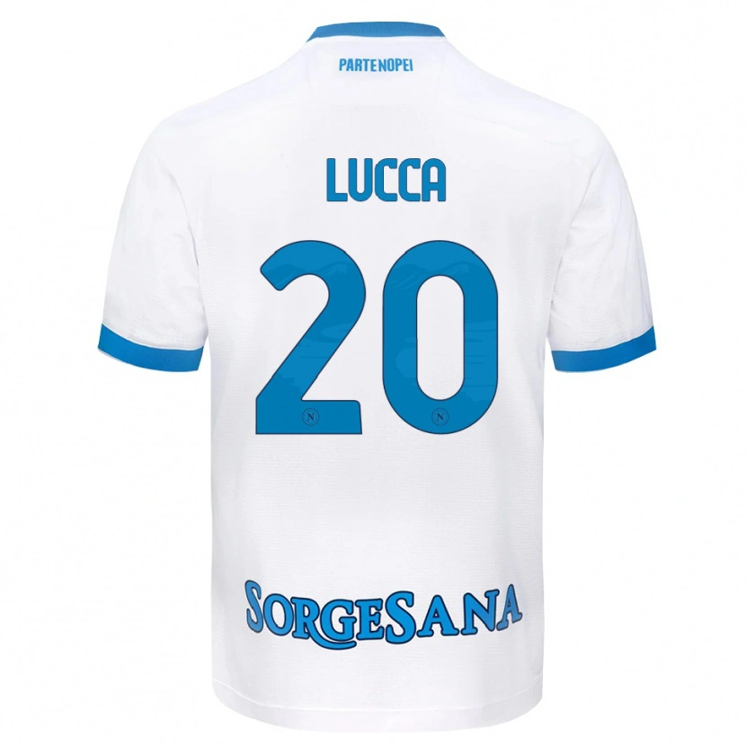 Danxen Mujer Camiseta Lorenzo Lucca #20 Blanco Azul Cielo 2ª Equipación 2026/27 La Camisa México