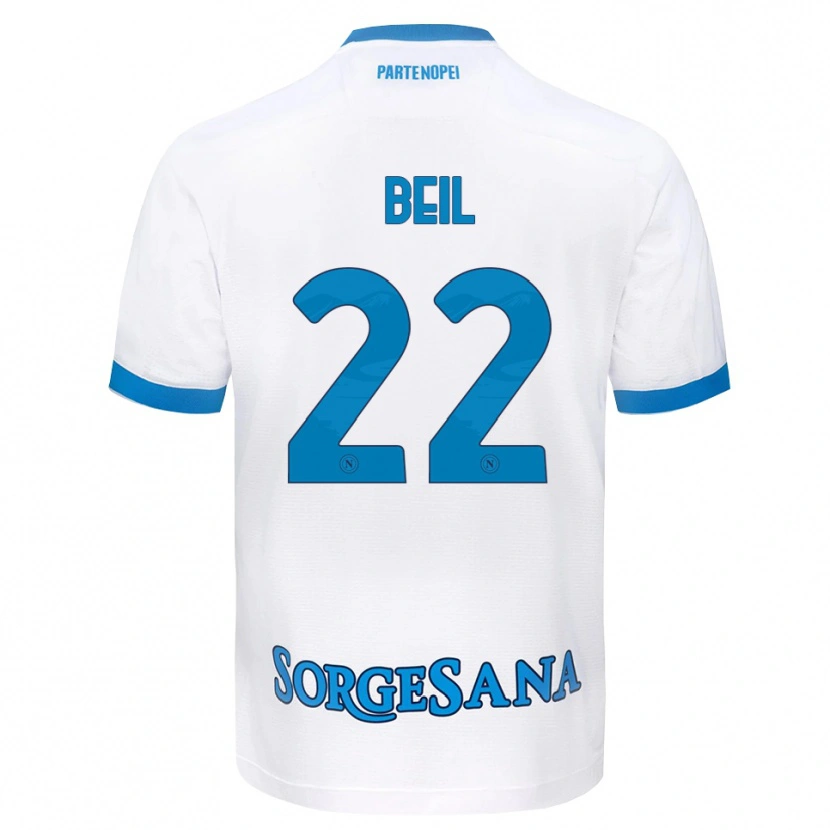 Danxen Mujer Camiseta Vivien Beil #22 Blanco Azul Cielo 2ª Equipación 2026/27 La Camisa México