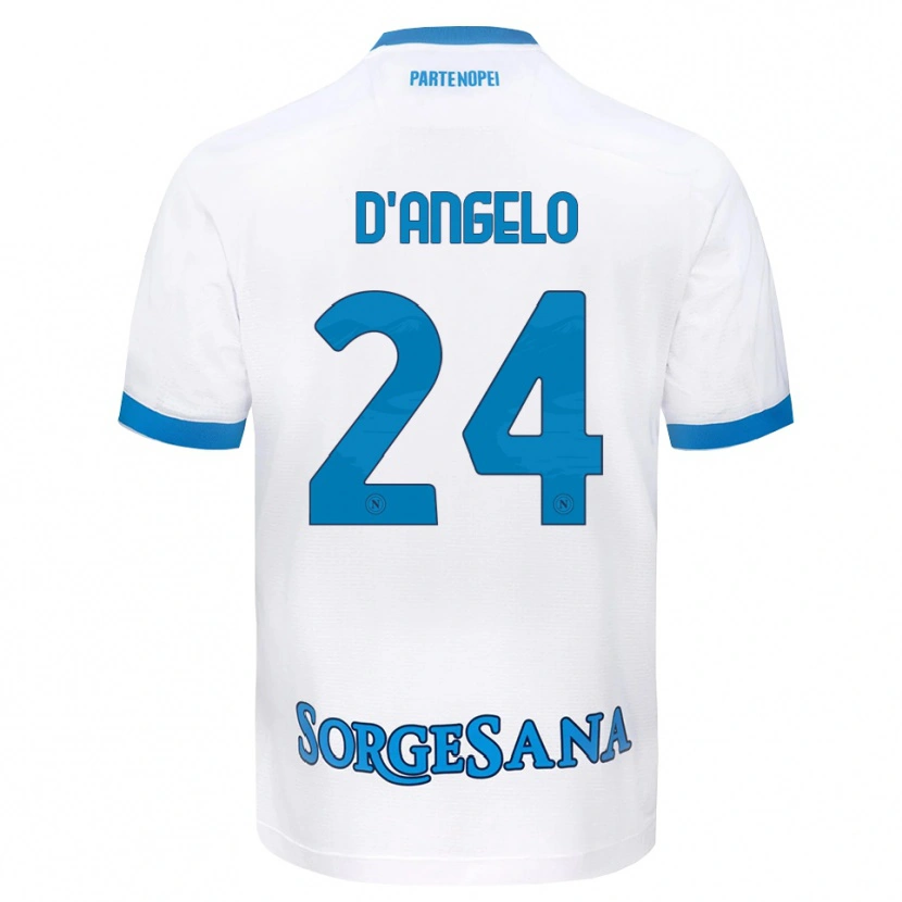 Danxen Mujer Camiseta Alessia D'angelo #24 Blanco Azul Cielo 2ª Equipación 2026/27 La Camisa México