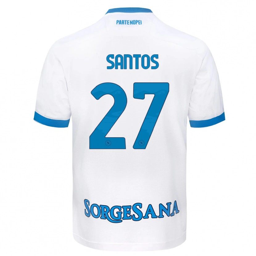 Danxen Mujer Camiseta Alisson Santos #27 Blanco Azul Cielo 2ª Equipación 2026/27 La Camisa México