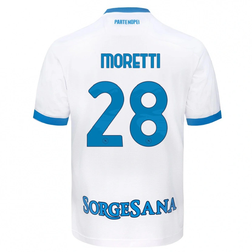 Danxen Mujer Camiseta Ginevra Moretti #28 Blanco Azul Cielo 2ª Equipación 2026/27 La Camisa México