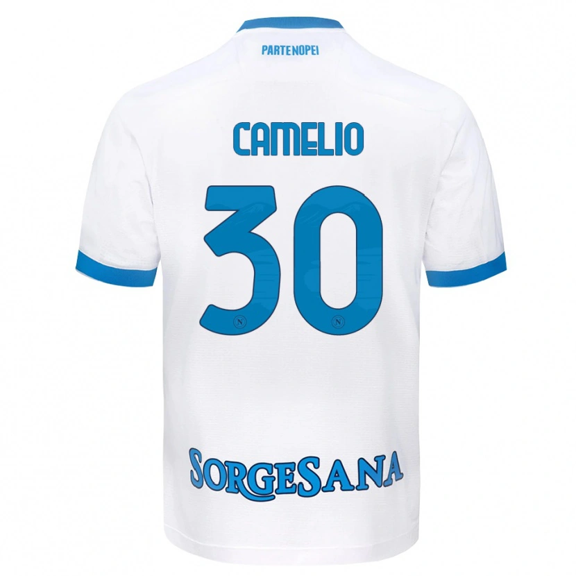 Danxen Mujer Camiseta Umberto Camelio #30 Blanco Azul Cielo 2ª Equipación 2026/27 La Camisa México
